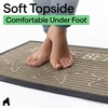 image:imageGORILLA GRIP WeatherMAX Door Mat Indoor Outdoor Use 29x17 Gray DiamondSand Beach