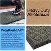 image:imageGORILLA GRIP WeatherMAX Door Mat Indoor Outdoor Use 29x17 Gray DiamondSlate Geometric