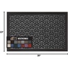 image:imageGORILLA GRIP WeatherMAX Door Mat Indoor Outdoor Use 29x17 Gray DiamondSlate Geometric