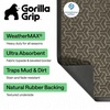 image:imageGORILLA GRIP WeatherMAX Door Mat Indoor Outdoor Use 29x17 Gray DiamondSlate Geometric