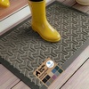 image:imageGORILLA GRIP WeatherMAX Door Mat Indoor Outdoor Use 29x17 Gray DiamondSlate Geometric