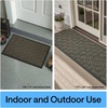image:imageGORILLA GRIP WeatherMAX Door Mat Indoor Outdoor Use 29x17 Gray DiamondSlate Geometric