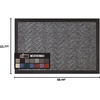image:imageGORILLA GRIP WeatherMAX Door Mat Indoor Outdoor Use 29x17 Gray DiamondSteel Chevron
