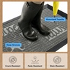 image:imageGORILLA GRIP WeatherMAX Door Mat Indoor Outdoor Use 29x17 Gray DiamondStone Paws