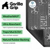 image:imageGORILLA GRIP WeatherMAX Door Mat Indoor Outdoor Use 29x17 Gray DiamondStone Paws