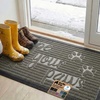 image:imageGORILLA GRIP WeatherMAX Door Mat Indoor Outdoor Use 29x17 Gray DiamondStone Paws