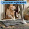 image:imageGORILLA GRIP WeatherMAX Door Mat Indoor Outdoor Use 29x17 Gray DiamondStone Paws
