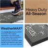 image:imageGORILLA GRIP WeatherMAX Door Mat Indoor Outdoor Use 29x17 Gray DiamondStone Paws