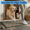 image:imageGORILLA GRIP WeatherMAX Door Mat Indoor Outdoor Use 29x17 Gray DiamondTan Pawprints