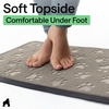 image:imageGORILLA GRIP WeatherMAX Door Mat Indoor Outdoor Use 29x17 Gray DiamondTan Pawprints