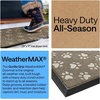 image:imageGORILLA GRIP WeatherMAX Door Mat Indoor Outdoor Use 29x17 Gray DiamondTan Pawprints