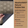 image:imageGORILLA GRIP WeatherMAX Door Mat Indoor Outdoor Use 29x17 Gray DiamondTan Pawprints