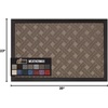 image:imageGORILLA GRIP WeatherMAX Door Mat Indoor Outdoor Use 29x17 Gray DiamondTaupe Basket Weave