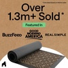 image:imageGORILLA GRIP WeatherMAX Door Mat Indoor Outdoor Use 29x17 Gray DiamondTaupe Basket Weave