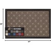 image:imageGORILLA GRIP WeatherMAX Door Mat Indoor Outdoor Use 29x17 Gray DiamondTaupe Basket Weave