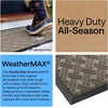 image:imageGORILLA GRIP WeatherMAX Door Mat Indoor Outdoor Use 29x17 Gray DiamondTaupe Basket Weave