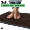 image:imageGORILLA GRIP WeatherMAX Door Mat Indoor Outdoor Use 29x17 Gray DiamondWalnut Squares