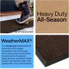 image:imageGORILLA GRIP WeatherMAX Door Mat Indoor Outdoor Use 29x17 Gray DiamondWalnut Squares