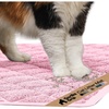 image:imageGORILLA GRIP Cat Litter Box Mat Coiled Mesh Trapping Mats 24x17 GrayLight Pink