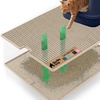 image:imageGORILLA GRIP Cat Litter Box Mat Dual Layer Silicone Tray 24x15 GrayBeige