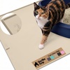 image:imageGORILLA GRIP Cat Litter Box Mat Easy Clean Silicone Mats 24x15 GrayBeige