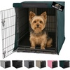 image:imageGORILLA GRIP Dog Crate Covers Wire Kennel Topper 42 in Gray Black PawHunter Green