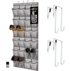 image:imageGORILLA GRIP Over the Door Shoe Organizer 24 Large Pockets BlackGrey