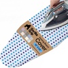 image:imageGORILLA GRIP Padded Ironing Board Cover 15x54 SilverBlue Dots