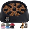 image:imageGORILLA GRIP Patented Slow Feeder Dog and Cat Bowl BPA Free 2 Cup GrayBlack