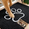 image:imageGORILLA GRIP SoakSTOPPER Dog Door Mat Machine Wash and Dry 24x17 GrayBlack
