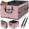 image:imageGORILLA GRIP Trunk Organizer for SUV and Cars Large Capacity BlackPink