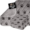 image:imageGORILLA GRIP Washable Puppy Pads Slip Resistant Dog Crate Mat 34x21Paw Gray
