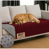 image:imageGORILLA GRIP Waterproof Dog Blanket Couch Cover for Dogs 30x70 CharcoalBurgundy