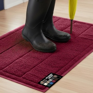 image:imageGORILLA GRIP Dirt Grabber Door Mat Durable Mesh for Indoor Outdoor UseBurgundy Wine