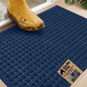 image:imageGORILLA GRIP HydroABSORB Door Mat for Indoor Outdoor Use 29x17 BlackBlue