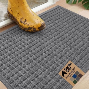 image:imageGORILLA GRIP HydroABSORB Door Mat for Indoor Outdoor Use 29x17 BlackGrey