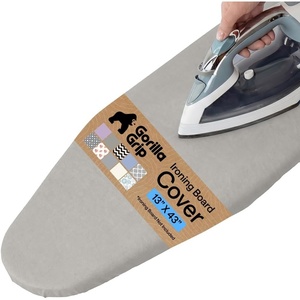 image:imageGORILLA GRIP Padded Ironing Board Cover 15x54 SilverGray Silver