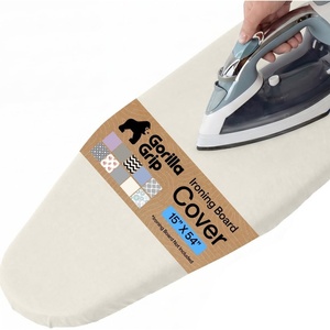 image:imageGORILLA GRIP Padded Ironing Board Cover 15x54 SilverLinen