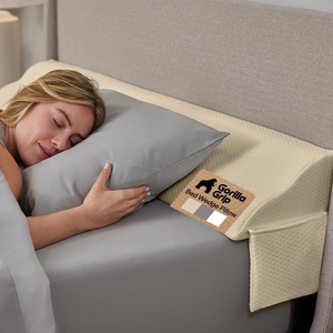 image:imageGORILLA GRIP Patented Bed Wedge Pillow for Headboard Gap Queen Soft GrayCream