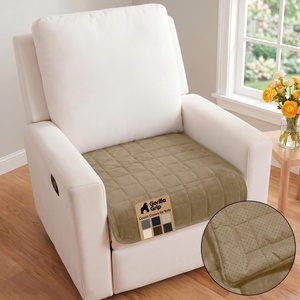 image:imageGORILLA GRIP Slip and Leak Resistant Plush Oversized Sofa Cover GrayBeige