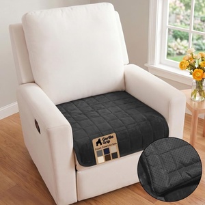 image:imageGORILLA GRIP Slip and Leak Resistant Plush Oversized Sofa Cover GrayDark Gray
