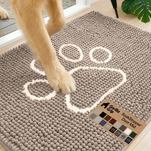 image:imageGORILLA GRIP SoakSTOPPER Dog Door Mat Machine Wash and Dry 24x17 GrayBeige