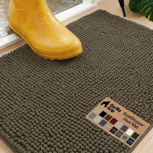 image:imageGORILLA GRIP SoakSTOPPER Dog Door Mat Machine Wash and Dry 24x17 GrayCappuccino