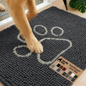 image:imageGORILLA GRIP SoakSTOPPER Dog Door Mat Machine Wash and Dry 24x17 GrayCharcoal