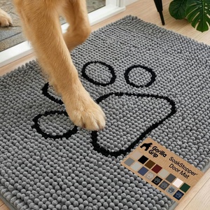 image:imageGORILLA GRIP SoakSTOPPER Dog Door Mat Machine Wash and Dry 24x17 GrayGrey