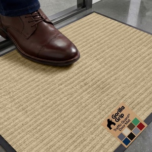 image:imageGORILLA GRIP Traffic Guard Indoor Outdoor Heavy Duty Door Mat 29x17 BlackBeige