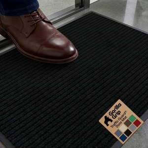image:imageGORILLA GRIP Traffic Guard Indoor Outdoor Heavy Duty Door Mat 29x17 BlackBlack