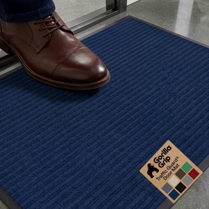 image:imageGORILLA GRIP Traffic Guard Indoor Outdoor Heavy Duty Door Mat 29x17 BlackBlue