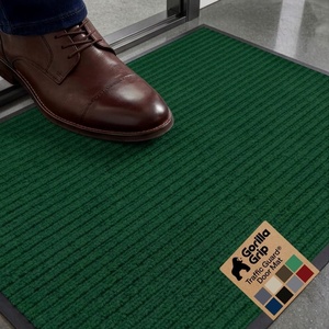 image:imageGORILLA GRIP Traffic Guard Indoor Outdoor Heavy Duty Door Mat 29x17 BlackGreen