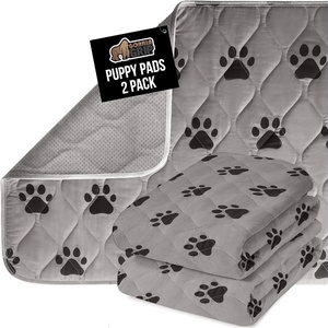 image:imageGORILLA GRIP Washable Puppy Pads Slip Resistant Dog Crate Mat 34x21Grey